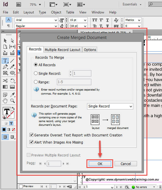 data merge excel to indesign