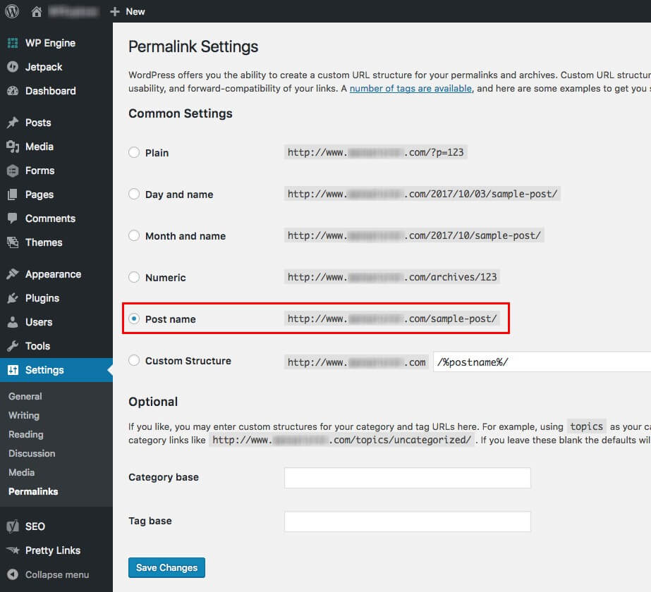 3 Permalink Settings - Dynamic Web Training