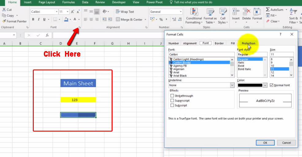 Excel Lock Sheet 1 - Dynamic Web Training