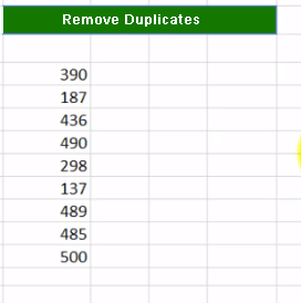 Excel Remove Duplicate 5 - Dynamic Web Training