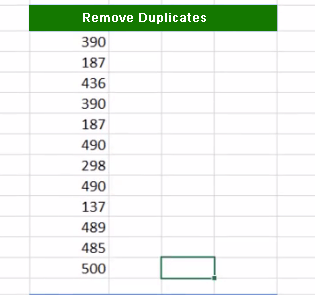 Excel Remove Duplicate 1 - Dynamic Web Training