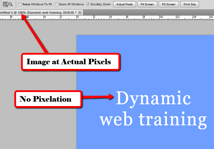 Photoshop Fonts Pixelated 3 - Dynamic Web Training