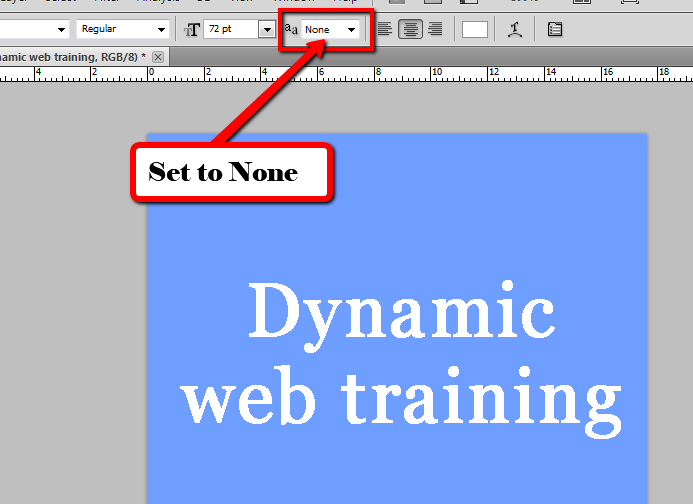 Photoshop Fonts Pixelated 5 - Dynamic Web Training