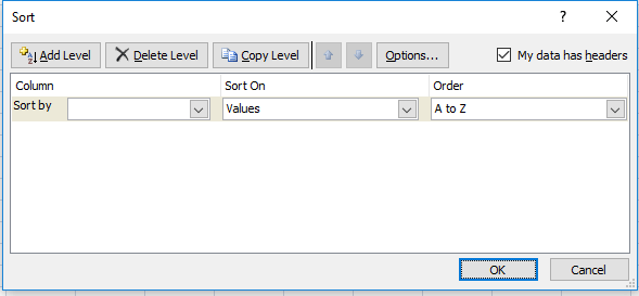  Microsoft Excel Sort By- Dynamic Web Training