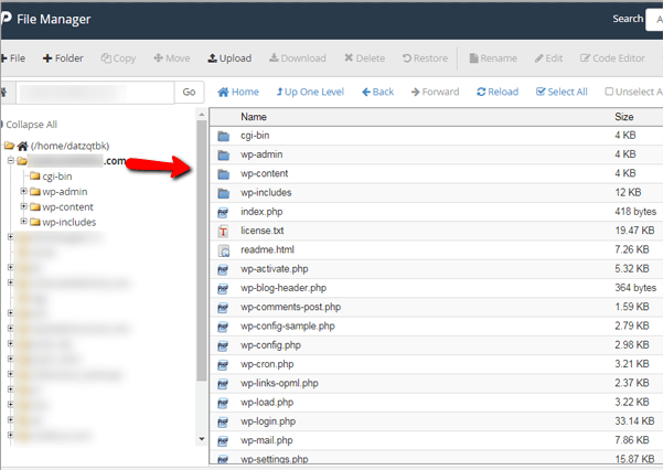 Wordpress Hosting File Manager File Sorting - Dynamic Web Training