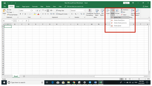 Excel 2016 Tips - Add Remove Cells 2 - Dynamic Web Training