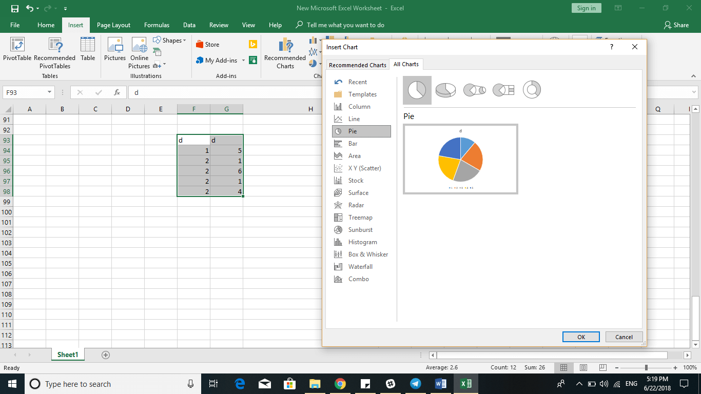 Excel 2016 Tips - Create Chart 2 - Dynamic Web Training