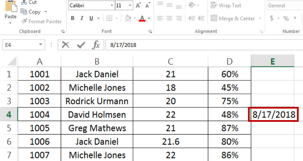 Fig-06 - Insert Date - Dynamic Web Training