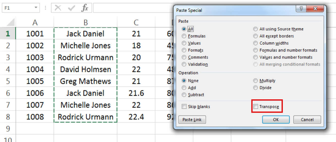 Fig-18 -Column To Row - Dynamic Web Training