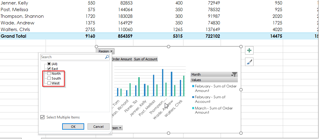 Pivot Table Step 10 a - Dynamic Web Training