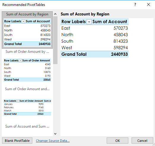 Pivot Table Step 12 - Dynamic Web Training