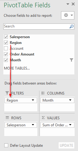 Pivot Table Step 8 a - Dynamic Web Training