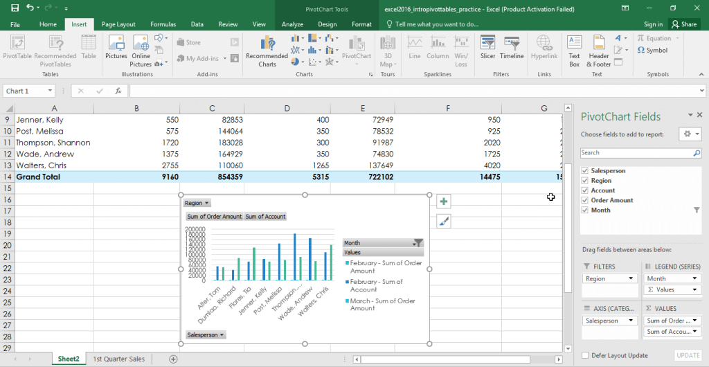 Pivot Table In Excel Steps