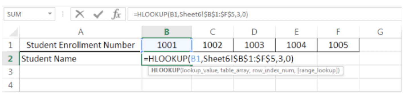 How to do VLOOKUP and HLOOKUP Figure 6 - Dynamic Web Training