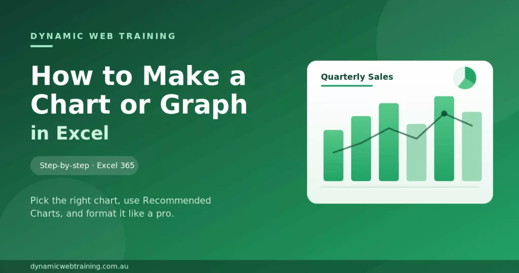 How to make a chart or graph in Excel — step-by-step guide from Dynamic Web Training