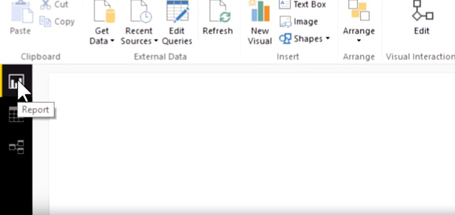 Power BI Understanding left bar options 1 - Dynamic Web Training