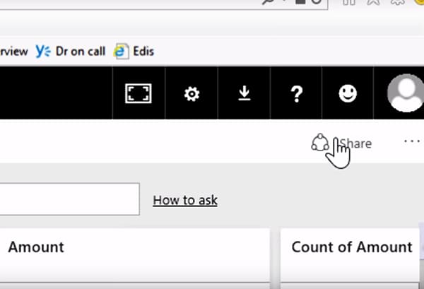 Power BI Share Dashboard 1 - Dynamic Web Training