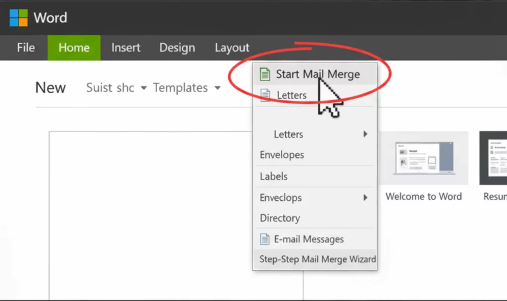 Mail Merge - Step 3