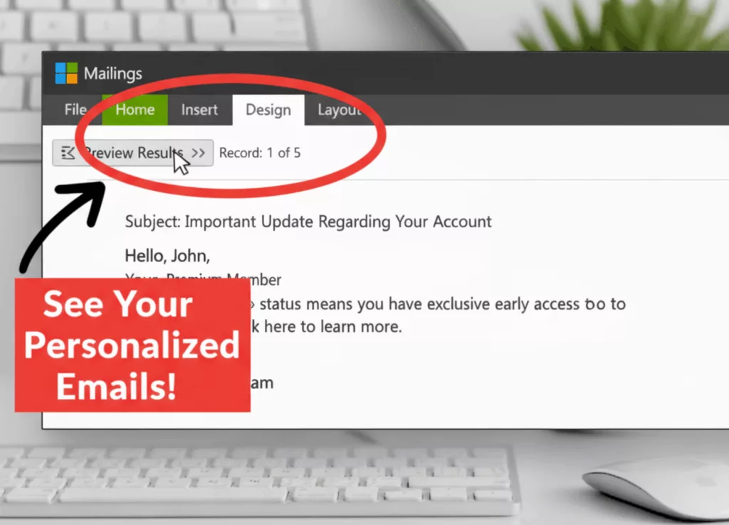 Mail Merge - Step 6