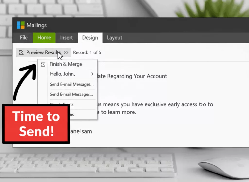 Mail Merge - Step 7-1